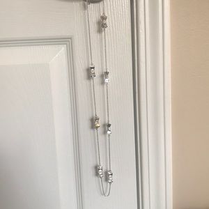 Long Kate Spade bow necklace